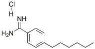 4-Hexylbenzamidine hydrochloride Struktur