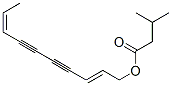 Isovaleric acid [(2E,8Z)-2,8-decadiene-4,6-diynyl] ester Struktur