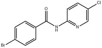 4-bromo-N-(5-chloropyridin-2-yl)benzamide Struktur