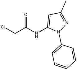 2-CHLORO-N-(3-METHYL-1-PHENYL-1H-PYRAZOL-5-YL)ACETAMIDE Struktur