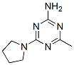 4-Methyl-6-(pyrrolidin-1-yl)-1,3,5-triazin-2-amine Struktur
