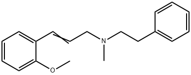 Benzeneethanamine, N-[3-(2-methoxyphenyl)-2-propenyl]-N-methyl- Structure