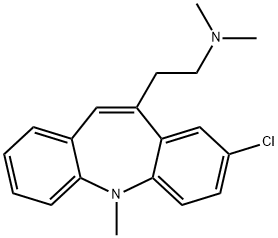 8-Chloro-10-[2-(dimethylamino)ethyl]-5-methyl-5H-dibenz[b,f]azepine Struktur