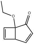 Bicyclo[3.2.0]hepta-3,6-dien-2-one, 1-ethoxy- (9CI) Struktur