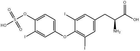 3,3',5 - 三碘-L-甲腺氨酸4'-O-硫酸 結(jié)構(gòu)式