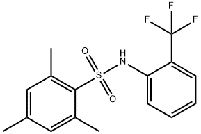 2,4,6-TRIMETHYL-N-[2-(TRIFLUOROMETHYL)PHENYL]BENZENESULFONAMIDE|2,4,6-TRIMETHYL-N-[2-(TRIFLUOROMETHYL)PHENYL]BENZENESULFONAMIDE