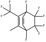 1,4,7,7,8,8-Hexafluoro-2-methyl-3-(trifluoromethyl)bicyclo[2.2.2]octa-2,5-diene Struktur