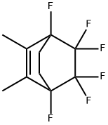 1,4,5,5,6,6-Hexafluoro-2,3-dimethylbicyclo[2.2.2]oct-2-ene Struktur
