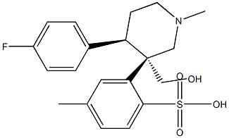 trans-(-)-4-(4-Fluorophenyl)-1-methyl-3-[(4-toluenesulfonyloxy)methyl]piperidine|4-(4-氟苯)-1-甲基-3-[(4-甲苯磺酰氧基)甲基]哌啶