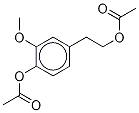 4-(Acetyloxy)-3-Methoxybenzenethanol Acetate Struktur