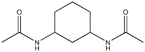 (1R,3S)-1,3-ビス(アセチルアミノ)シクロヘキサン 化學構造式