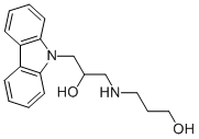 3-(3-CARBAZOL-9-YL-2-HYDROXY-PROPYLAMINO)-PROPAN-1-OL Structure