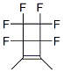 1,4,5,5,6,6-Hexafluoro-2,3-dimethylbicyclo[2.2.0]hex-2-ene Struktur