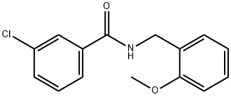 3-Chloro-N-(2-Methoxybenzyl)benzaMide, 97% Struktur