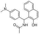 N-[(4-DIMETHYLAMINO-PHENYL)-(2-HYDROXY-NAPHTHALEN-1-YL)-METHYL]-ACETAMIDE Struktur