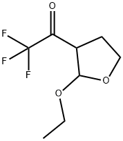 Ethanone, 1-(2-ethoxytetrahydro-3-furanyl)-2,2,2-trifluoro- (9CI) Struktur