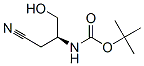 Carbamic acid, [(1S)-2-cyano-1-(hydroxymethyl)ethyl]-, 1,1-dimethylethyl ester Struktur