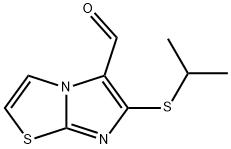 6-(異丙基硫代)咪唑并[2,1-B]噻唑-5-甲醛, 338976-44-6, 結(jié)構(gòu)式