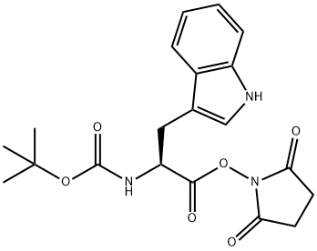 BOC-L-色氨酸羥基琥珀酰亞胺酯, 3392-11-8, 結(jié)構(gòu)式