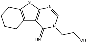 2-(4-imino-5,6,7,8-tetrahydro[1]benzothieno[2,3-d]pyrimidin-3(4H)-yl)ethanol Struktur