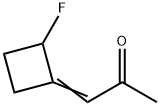 2-Propanone, 1-(2-fluorocyclobutylidene)- (9CI) Structure