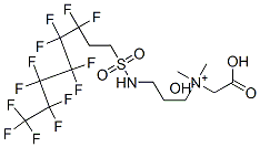 N-[羧甲基-N,N-二甲基-3-[(3,3,4,4,5,5,6,6,7,7,8,8,8-十三氟代辛基)磺酰胺基]丙基]銨內(nèi)鹽, 34455-29-3, 結(jié)構(gòu)式