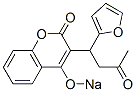 3-[1-(2-フラニル)-3-オキソブチル]-4-ソジオオキシクマリン 化學(xué)構(gòu)造式