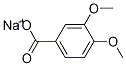 Benzoic acid, 3,4-diMethoxy-, sodiuM salt Struktur