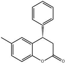 (4S)-6-Methyl-4-phenylchroman-2-one Struktur