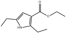 2,5-Diethyl-1H-pyrrole-3-carboxylic acid ethyl ester Struktur