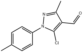 5-CHLORO-3-METHYL-1-P-TOLYL-1H-PYRAZOLE-4-CARBOXALDEHYDE Struktur