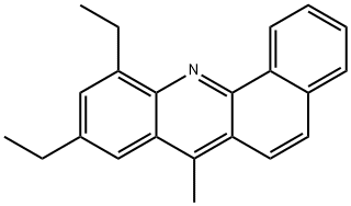 9,11-Diethyl-7-methylbenz[c]acridine Struktur
