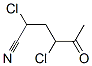 Hexanenitrile,  2,4-dichloro-5-oxo- Struktur