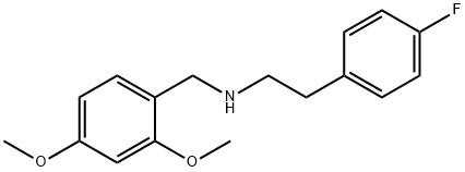 N-(2,4-二甲氧基芐基)-2-(4-氟苯基)乙-1-胺, 355382-64-8, 結(jié)構(gòu)式