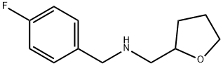 (4-FLUORO-BENZYL)-(TETRAHYDRO-FURAN-2-YLMETHYL)-AMINE Struktur