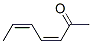 3,5-Heptadien-2-one, (Z,Z)- (9CI) Struktur