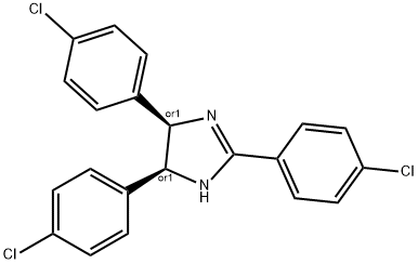CIS-2,4,5-TRIS(4-CHLOROPHENYL)IMIDAZOLINE Struktur