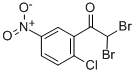 2,2-Dibromo-1-(2-chloro-5-nitrophenyl)ethanone Struktur