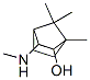 1,7,7-trimethyl-3-methylamino-norbornan-2-ol Struktur
