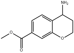 2H-1-Benzopyran-7-carboxylicacid,4-amino-3,4-dihydro-,methylester(9CI) Struktur