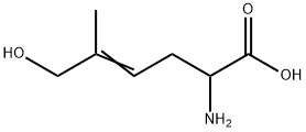 2-Amino-6-hydroxy-5-methyl-4-hexenoic acid Struktur