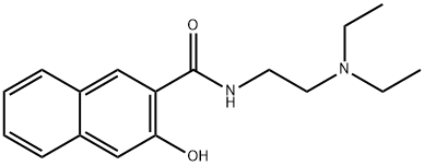 2-Hydroxy-3-naphthoic acid-2-(N,N-diethylamino)ethylamide Struktur