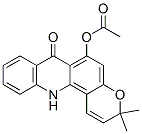 6-Acetoxy-3,12-dihydro-3,3-dimethyl-7H-pyrano[2,3-c]acridin-7-one Struktur