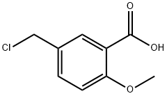 5-(氯甲基)-2-甲氧基苯甲酸 結(jié)構(gòu)式