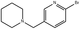 2-Bromo-5-(piperidin-1-ylmethyl)pyridine Struktur