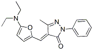 3H-Pyrazol-3-one,  4-[[5-(diethylamino)-2-furanyl]methylene]-2,4-dihydro-5-methyl-2-phenyl- Struktur