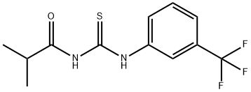 N-isobutyryl-N'-[3-(trifluoromethyl)phenyl]thiourea Struktur