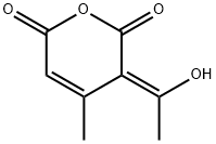 2H-Pyran-2,6(3H)-dione, 3-(1-hydroxyethylidene)-4-methyl-, (3Z)- (9CI) Struktur