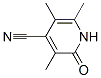 4-Pyridinecarbonitrile,  1,2-dihydro-3,5,6-trimethyl-2-oxo- Struktur