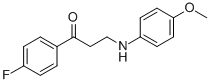 1-(4-FLUOROPHENYL)-3-(4-METHOXYANILINO)-1-PROPANONE Struktur